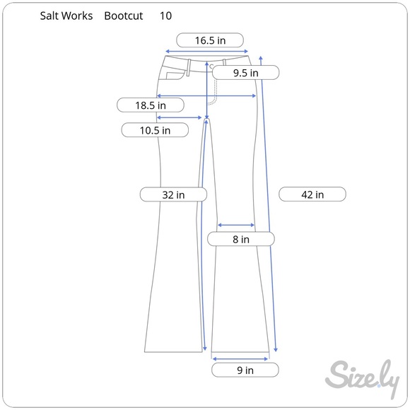 “Orion Blue” Stretch Bootcut Jeans { Salt Works Denim } - Picture 8 of 9